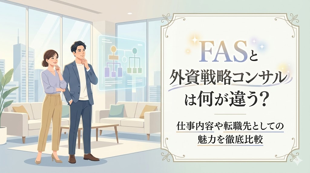 FASと外資戦略コンサルは何が違う？仕事内容や転職先としての魅力を徹底比較