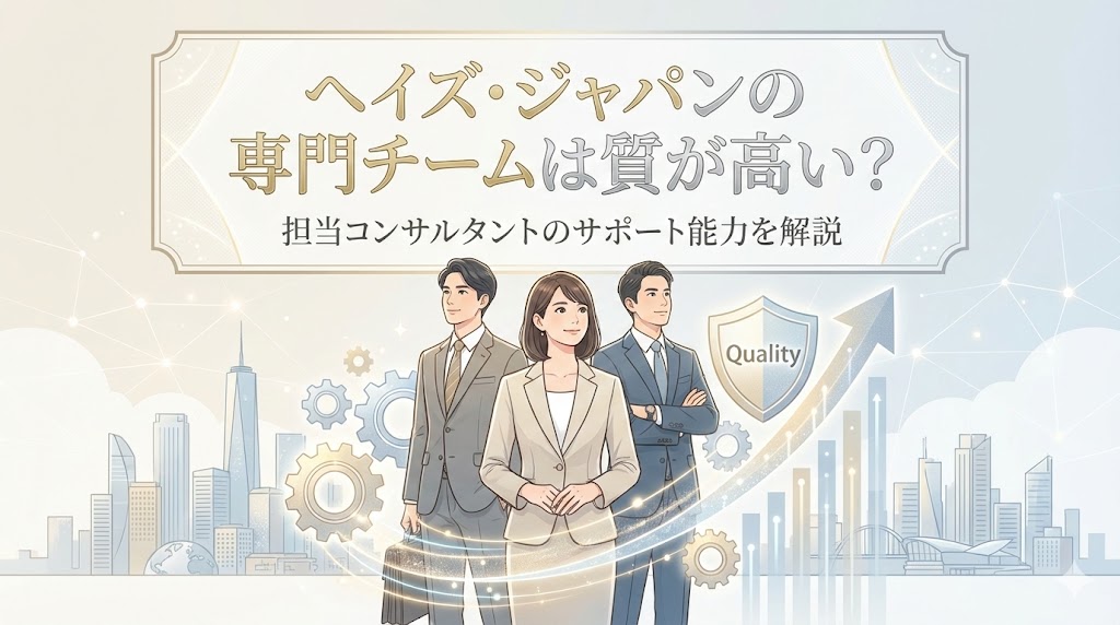 ヘイズ・ジャパンの専門チームは質が高い？担当コンサルタントのサポート能力を解説
