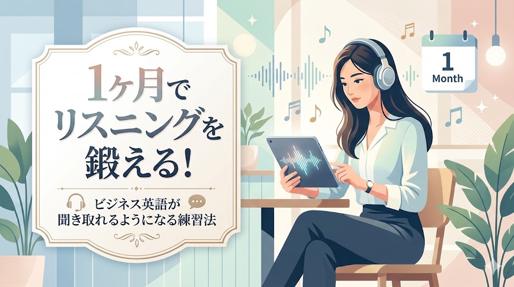 1ヶ月でリスニングを鍛える！ビジネス英語が聞き取れるようになる練習法