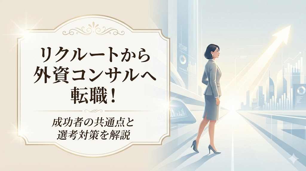 リクルートから外資コンサルへ転職！成功者の共通点と選考対策を解説