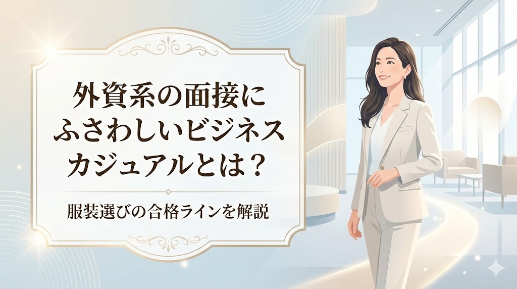 外資系の面接にふさわしいビジネスカジュアルとは？服装選びの合格ラインを解説