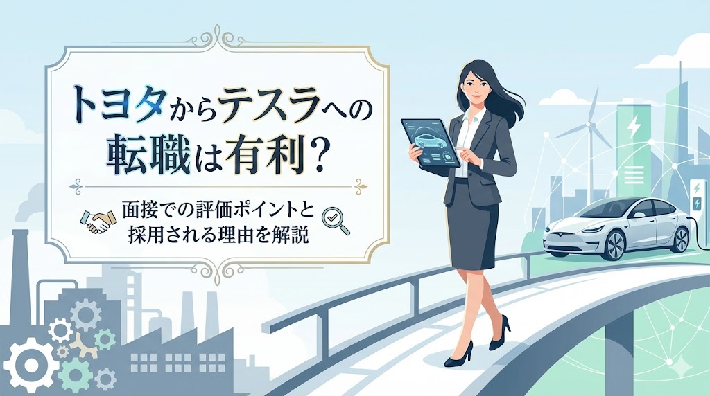 トヨタからテスラへの転職は有利？面接での評価ポイントと採用される理由を解説